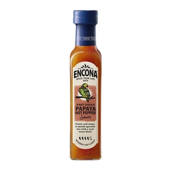 Encona - West Indian Papaya Hot Pepper Sauce - 6x 142ml