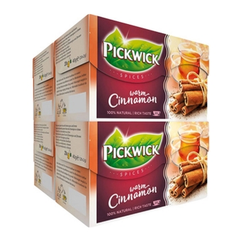 Pickwick - Spices Warm Cinnamon zwarte thee - 4x 20 zakjes