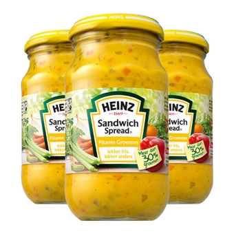 Heinz - Sandwich Spread Pikante Groenten - 3x 303g