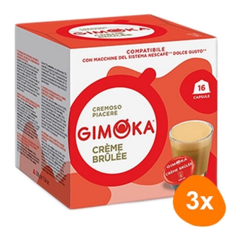 Gimoka - Creme Brulee - 3x 16 Capsules