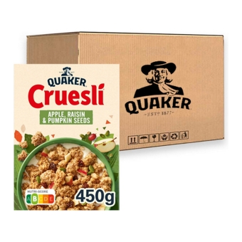 Quaker - Cruesli Appel & Rozijn - 6x 450g