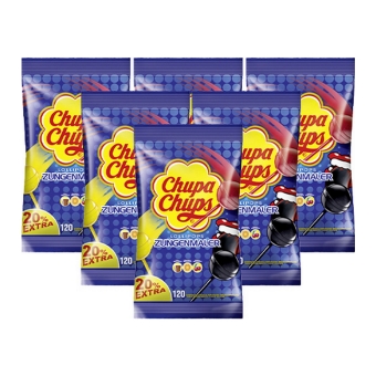 Chupa Chups - Lolly's Tongue Painter (Navulzak) - 6x 120 stuks