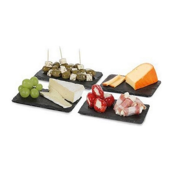  Boska - Tapas Plankjes Leisteen (16cm) - Set van 4