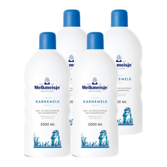 Melkmeisje - Bad & douche Crème Karnemelk - 4x 2ltr