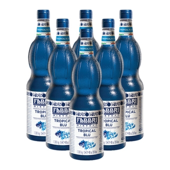 Fabbri - Mixybar Tropical Blue Siroop - 6x 1ltr