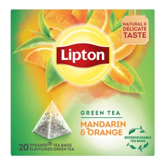 Lipton - Groene Thee Mandarin Orange - 20 zakjes