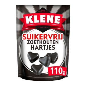 Klene - Zoethouten Hartjes - Suikervrij - 12 x 110 gram