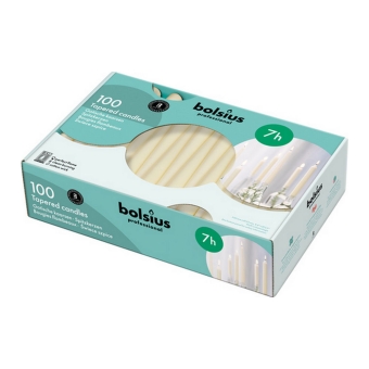 Bolsius - Gotische kaarsen - Ivoor - 100 stuks