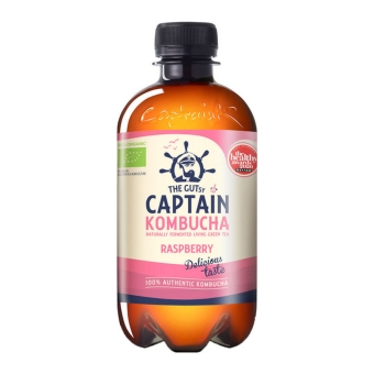 The Gutsy Captain - Kombucha Raspberry - Bio - 12 x 400 ml