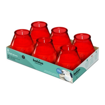 Bolsius - Professional Twilight Rood - 6 stuks