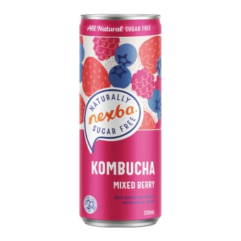Nexba - Kombucha Mixed Berry - Blik - 12 x 33 cl