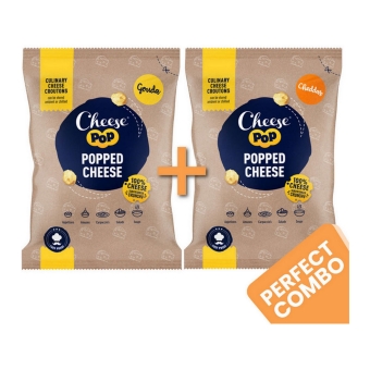 Combideal - Cheesepop - Gepofte Kaas Gouda en Cheddar - 2 x 500 gram
