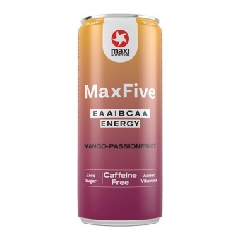 Maxi Nutrition - Maxfive Energy Mango-passionfruit Blik - 12x 330ml