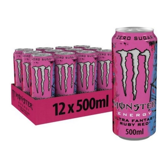 Monster - Ultra Fantasy Ruby Red Blik - 12x 0,5ltr