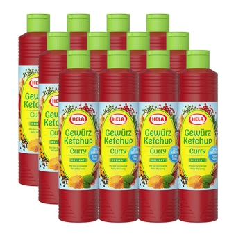 Hela - Curry Spice Ketchup Delikat light (30% minder suiker) - 12x 800ml