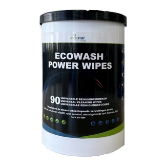 Ecostar - Ecowash Power Wipes Pot - 90 stuks