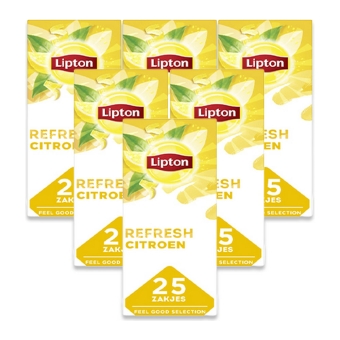 Lipton - Feel Good Selection Zwarte Thee Citroen - 6x 25 zakjes
