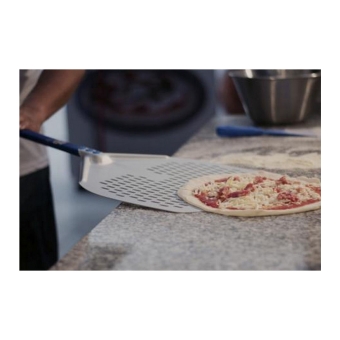 Gi.Metal - Pizzaschep Aliminium rechthoekig geperforeerd (32RF) - 33x33 cm