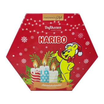 Haribo - Adventskalender Votieven en Theelichtjes Geurkaarsen