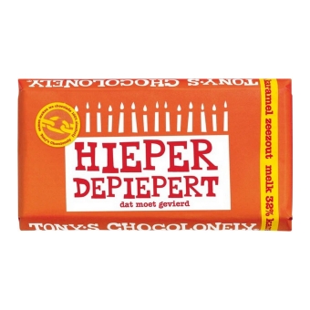 Tony's Chocolonely - Reep Melk Karamel Zeezout Crunch - 15x 135g