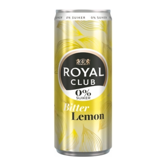 Royal Club - Bitter Lemon 0% Blik - 12x 25cl