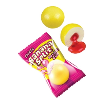 Fini - Banana Split Bubble Gum - 200 stuks