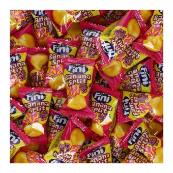 Fini - Banana Split Bubble Gum - 200 stuks