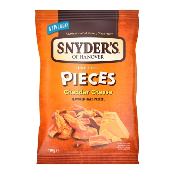 Snyder's of Hanover - Soh Cheddar Cheese Pretzel Pieces - 10 x 110 gram