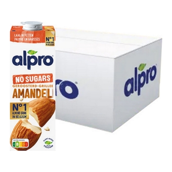Alpro - Amandeldrink No sugars Geroosterd - 4x 1ltr
