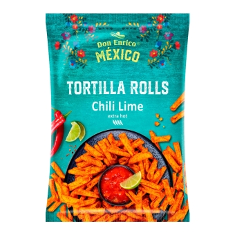 Don Enrico - Tortilla Rolls Chili Lime - 12 x 125 gram