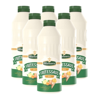 Oliehoorn - Fritessaus 25% - 6x 900ml