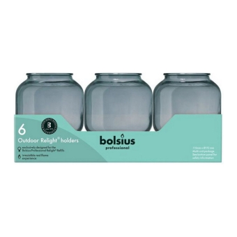 Bolsius - Relight Houder Sphere Grijs - 6x