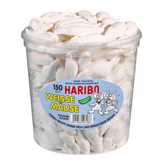 Haribo - Witte muizen - 150 stuks