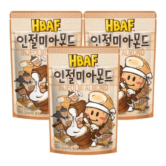 HBAF - Injeolmi Almond - 3x 120g