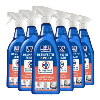 Blue Wonder - Desinfectie-reiniger - 6x 750ml