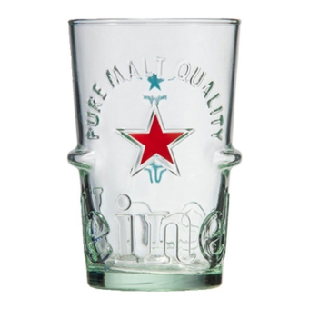 Heineken - Bierglas "Silver" 250ml - 6 stuks
