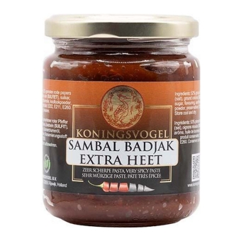 Koningsvogel - Sambal Badjak Heet - 280g