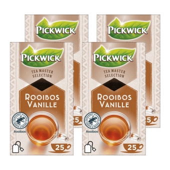 Pickwick - Tea Master Selection Rooibos Vanille - 4x 25 zakjes