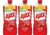 Ajax - Allesreiniger Rode Bloemen - 3x 1,25ltr