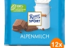 Ritter Sport - Alpenmelk Chocolade - 12x 100g