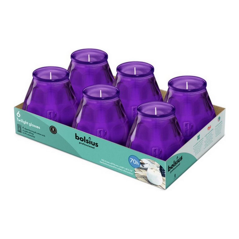 Bolsius - Professional Twilight Paars - 6 stuks