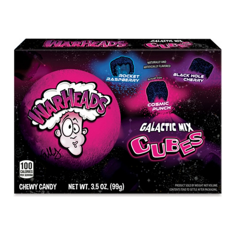 Warheads - Galactic Cubes Theatre Box - 12 x 99 gram