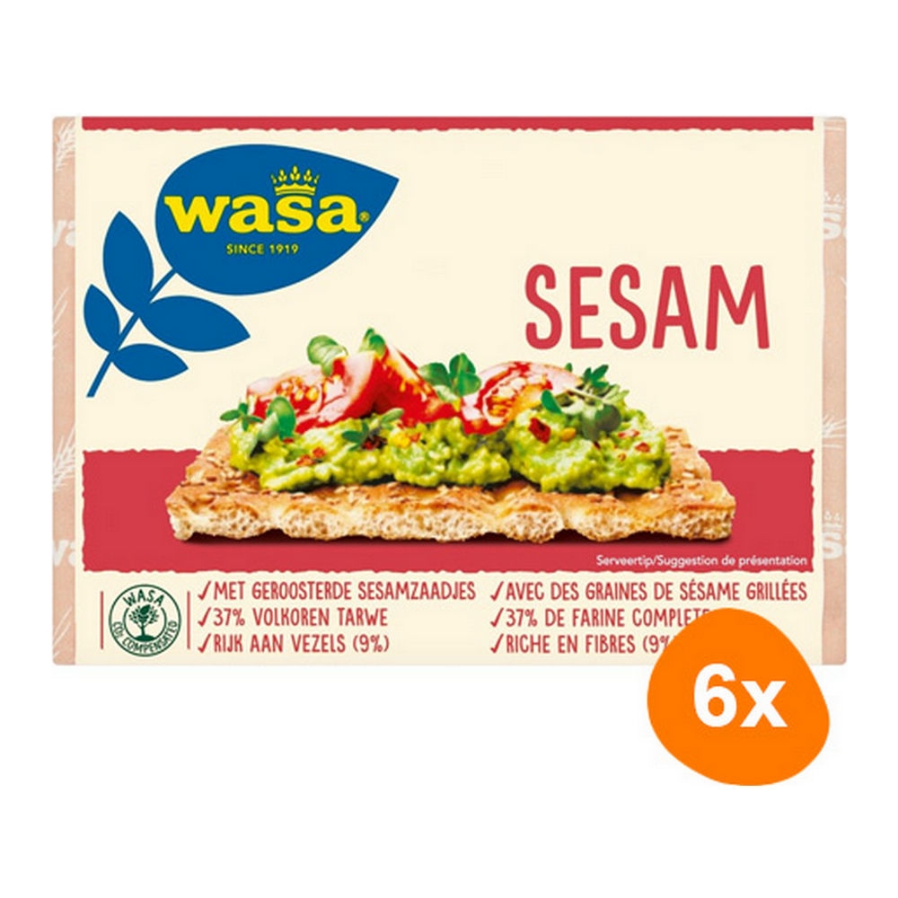 Wasa Knäckebröd Sesam 6x 250g