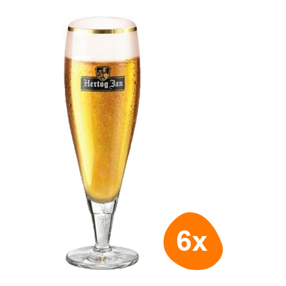 Hertog Jan - Bierglas Op Voet 250ml - 6 stuks afbeelding 1