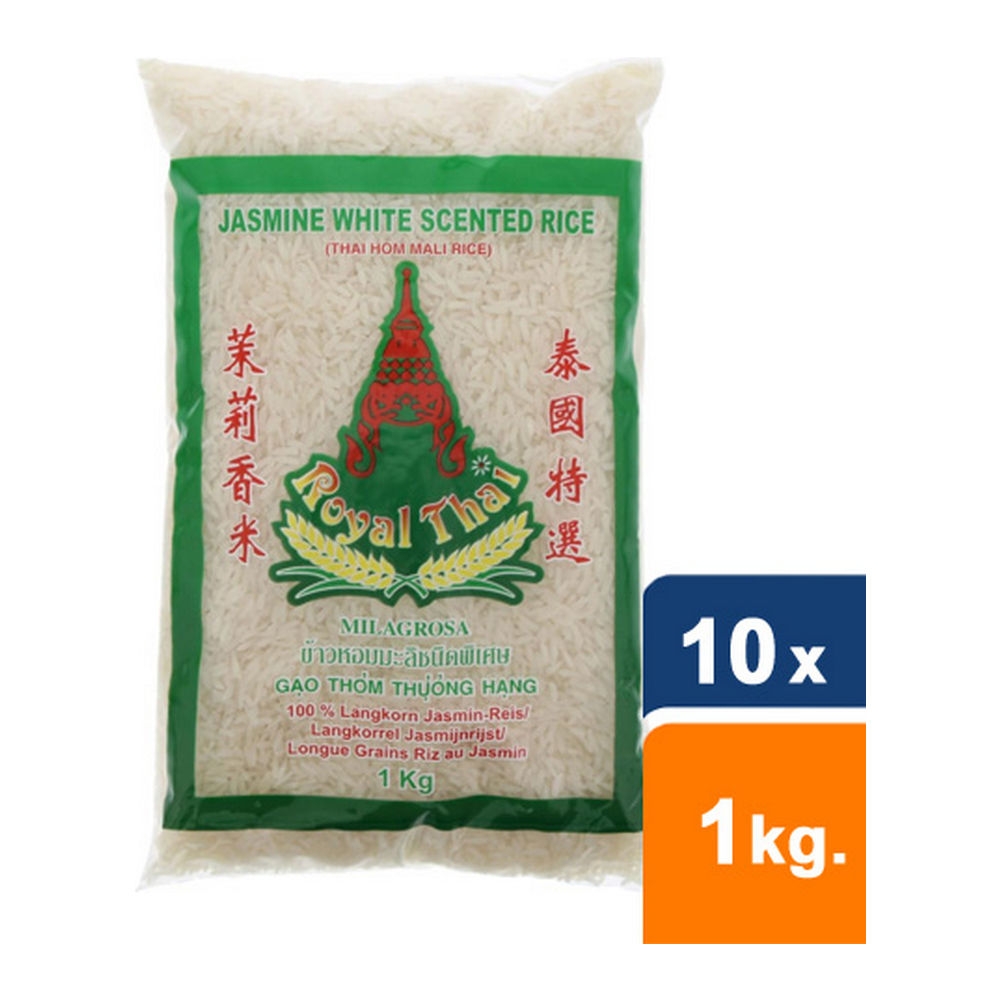 Royal Thai langkorrel Jasmijn rijst 10x 1kg