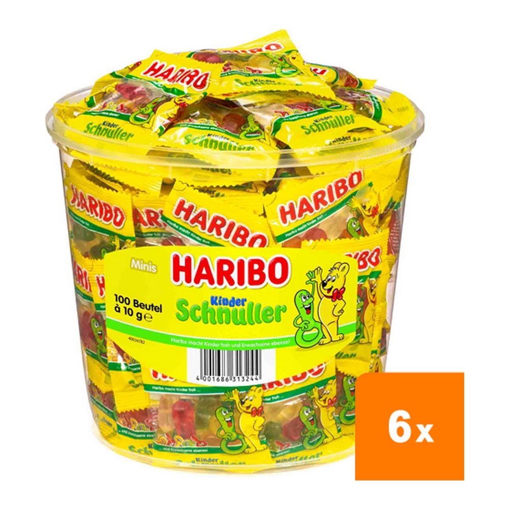 Haribo Spenen 6x 100 Mini zakjes