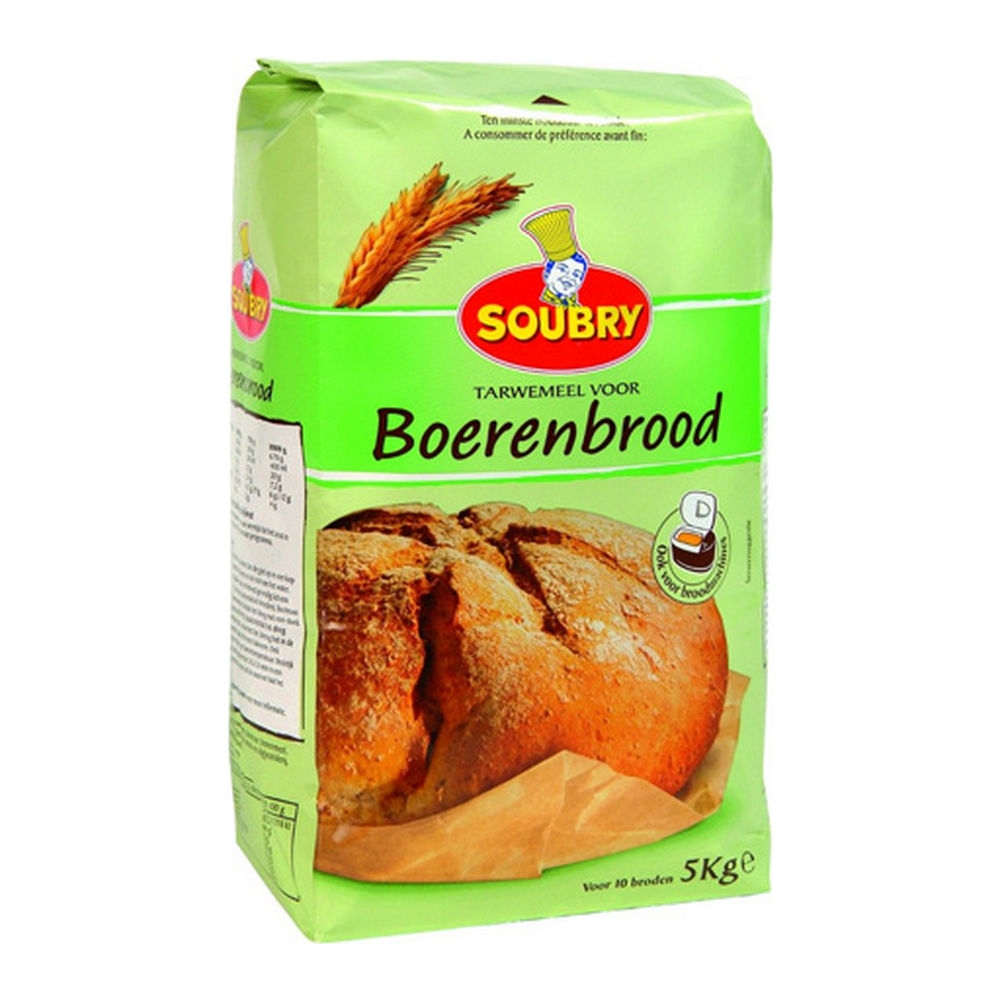 Soubry Tarwemeel voor Boerenbrood 5kg