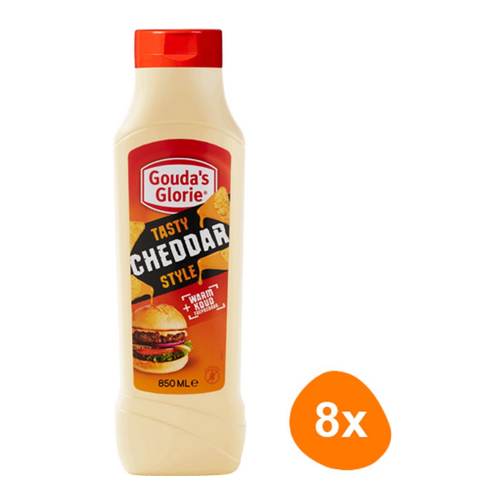 Goudas Glorie Tasty Cheddar Style 8x 850ml