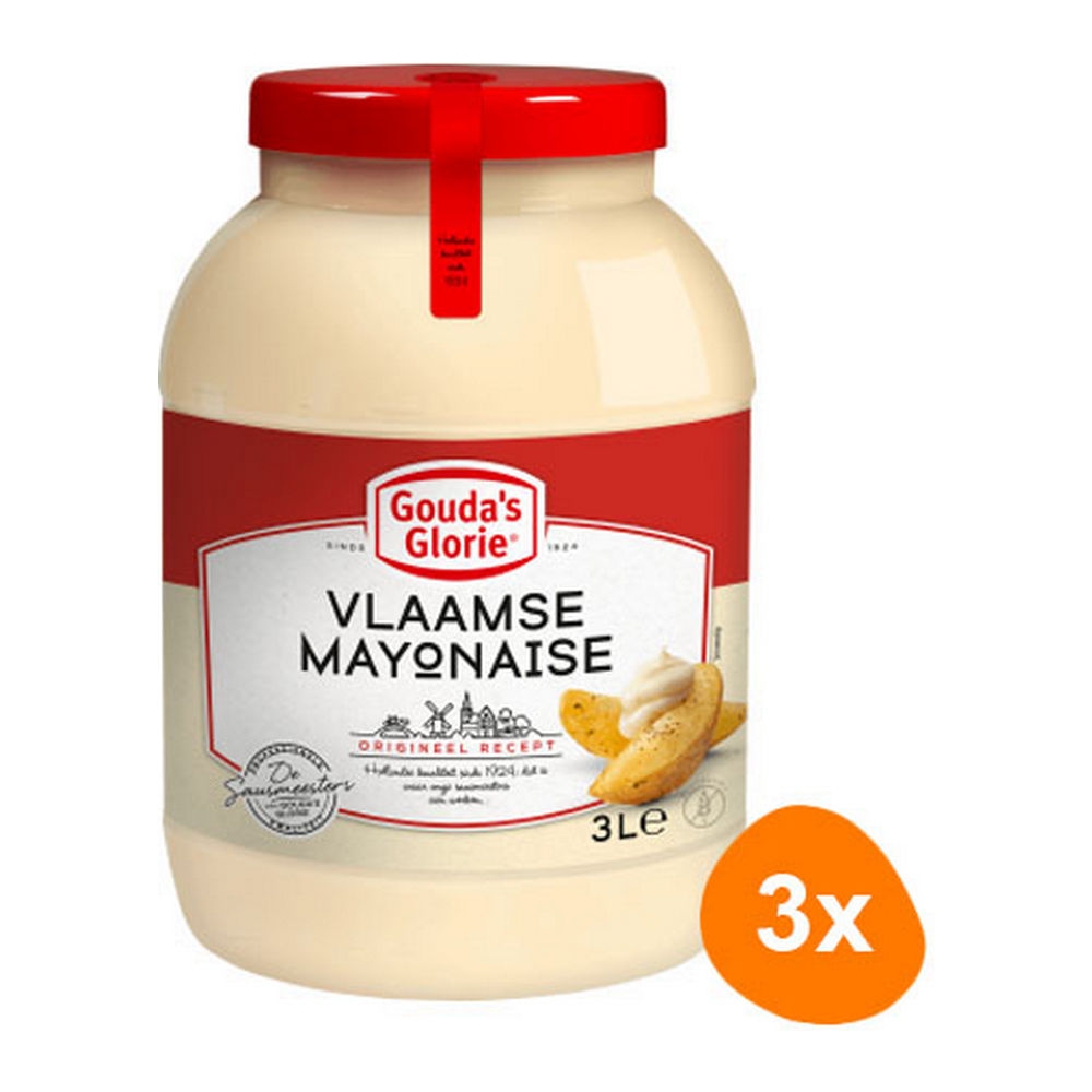 Goudaapos s Glorie Vlaamse Mayonaise 3x 3 ltr