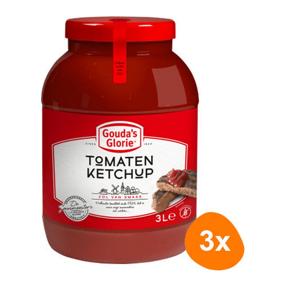 Goudaapos s Glorie Tomaten Ketchup 3x 3 ltr